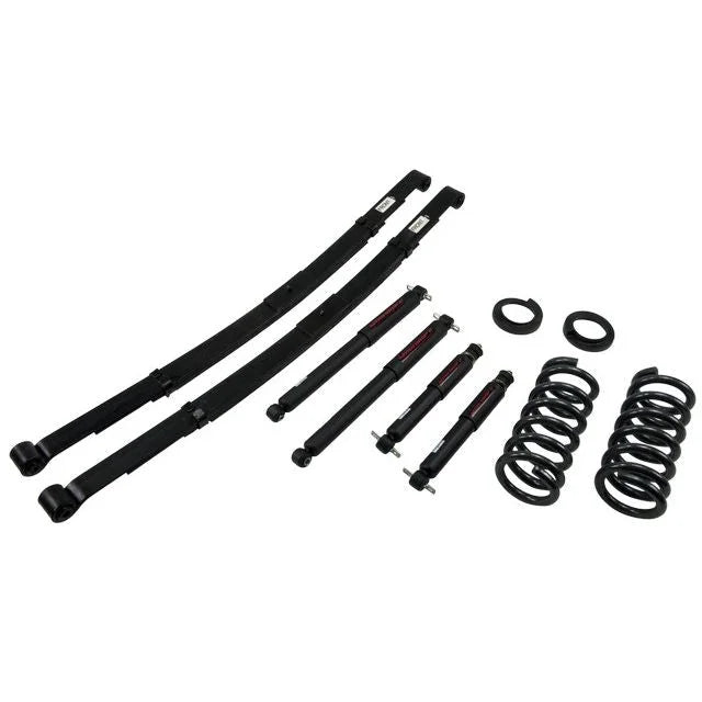BELLTECH 788ND LOWERING KITS Front And Rear Complete Kit W/ Nitro Drop 2 Shocks 1992-1998 Chevrolet Suburban (2WD inc 3/4 Ton 6 Lug) 2 in