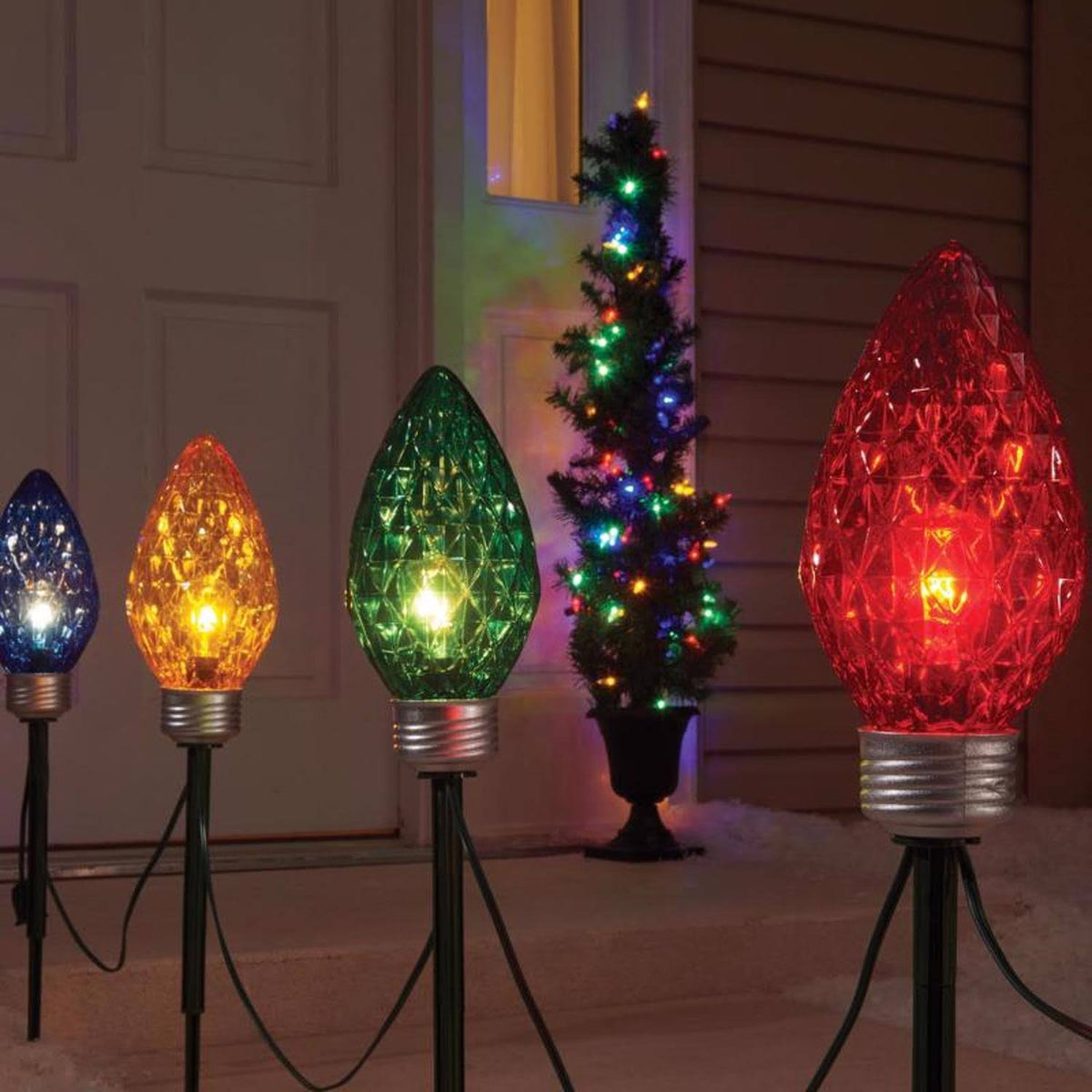 Celebrations 13 in. Incandescent Multi Pathway Decor Faceted C9 Bulb Lights - Product image 1