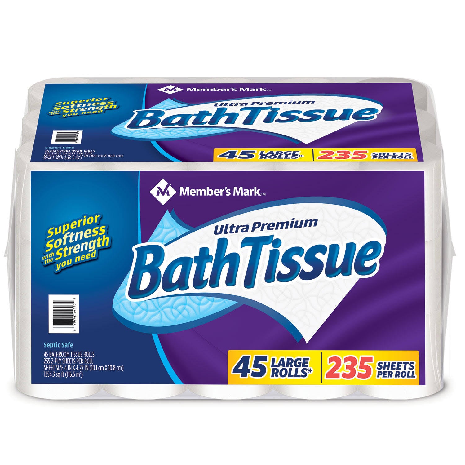 Member's Mark Ultra Premium Bathroom Tissue Large Rolls - 45 Each - Product image 1