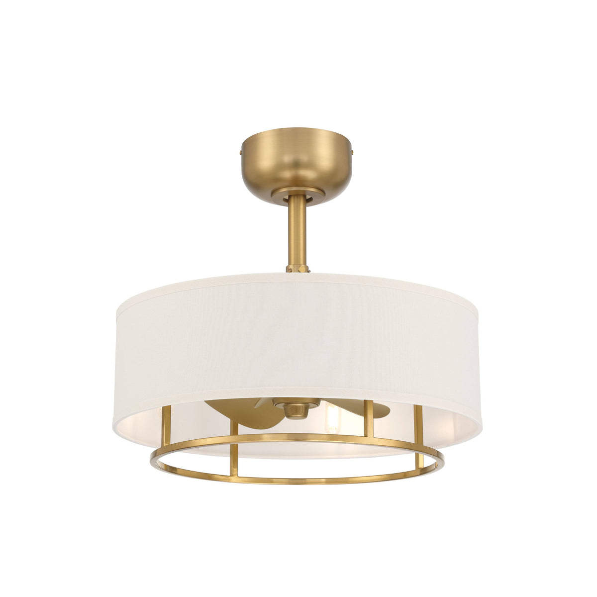 Kaiti Ceiling Fan with Dimmable Lights - Aged Brass Finish - Product image 1