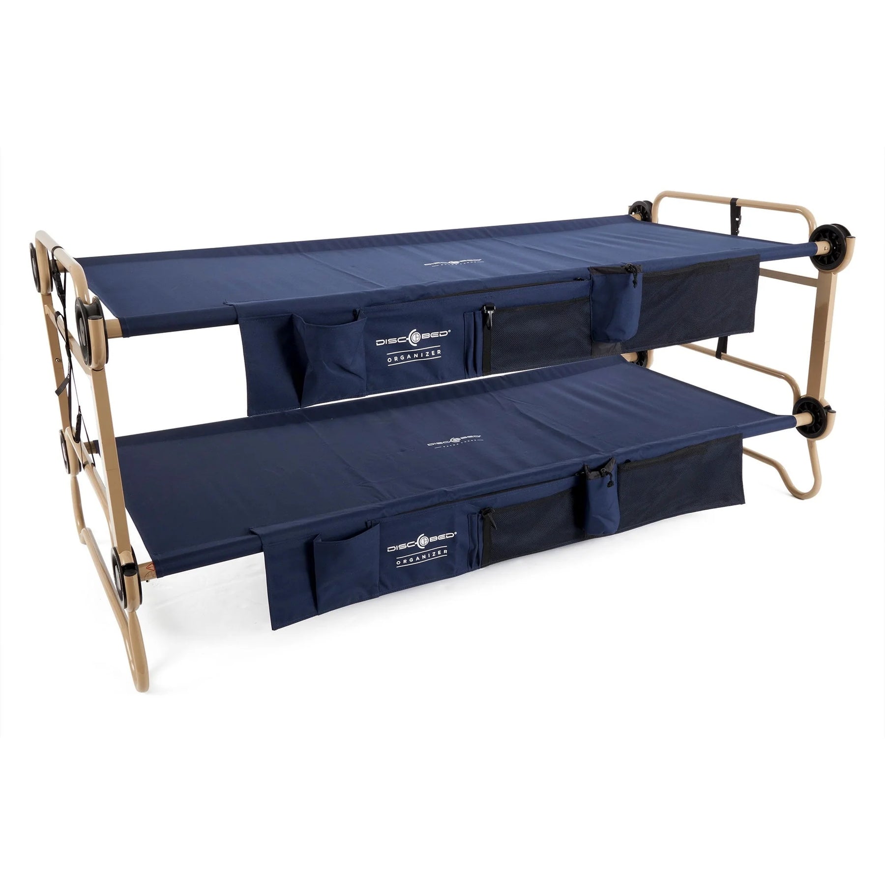 Disc - O - Bed XL Cam - O - Bunk Benchable Double Cot with Storage Organizers, Navy - Product image 1