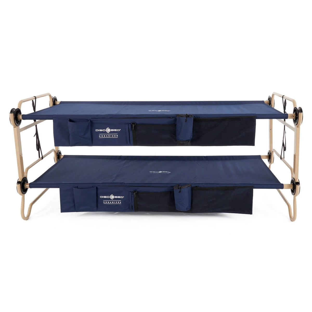 Disc - O - Bed XL Cam - O - Bunk Benchable Double Cot with Storage Organizers, Navy - Product image 9