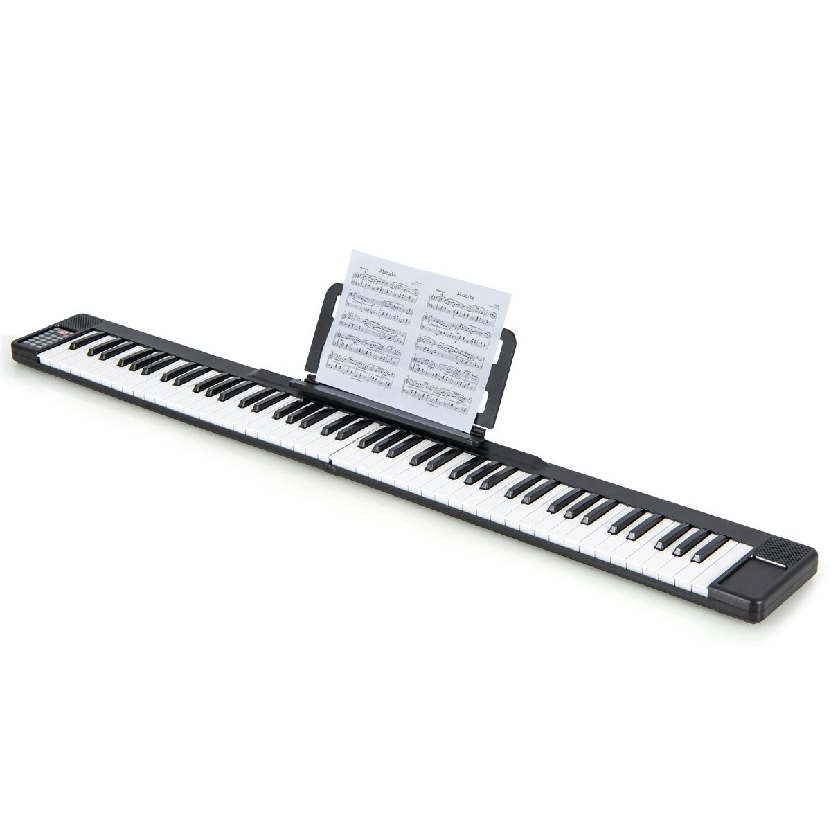 88 Keys Foldable Digital Piano with Bluetooth MIDI Function Portable Electronic Keyboard with Sustain Pedal Carrying Bag -
