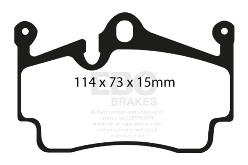 EBC - Rear Yellowstuff Pad PN DP41920R
