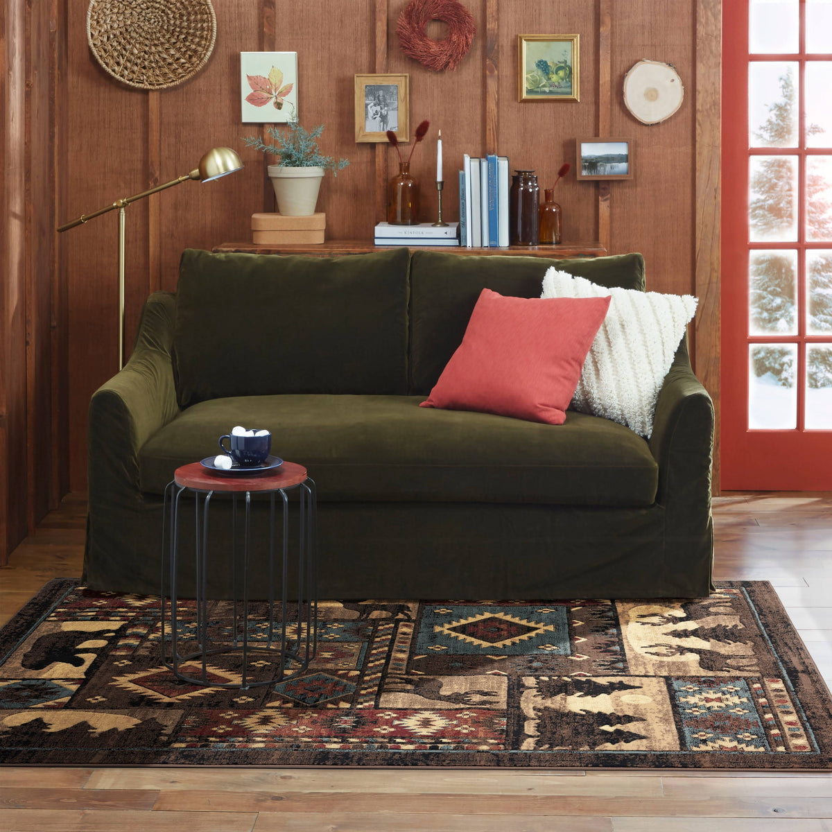 Home Dynamix Buffalo Bear Rustic Area Rug - 5'2"x7'2" - Product image 1