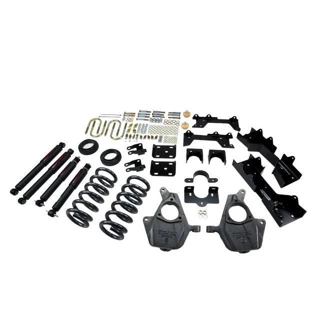 BELLTECH 680ND LOWERING KITS Front And Rear Complete Kit W/ Nitro Drop 2 Shocks 1999-2000 Chevrolet Silverado/Sierra (Ext Cab) 4 in