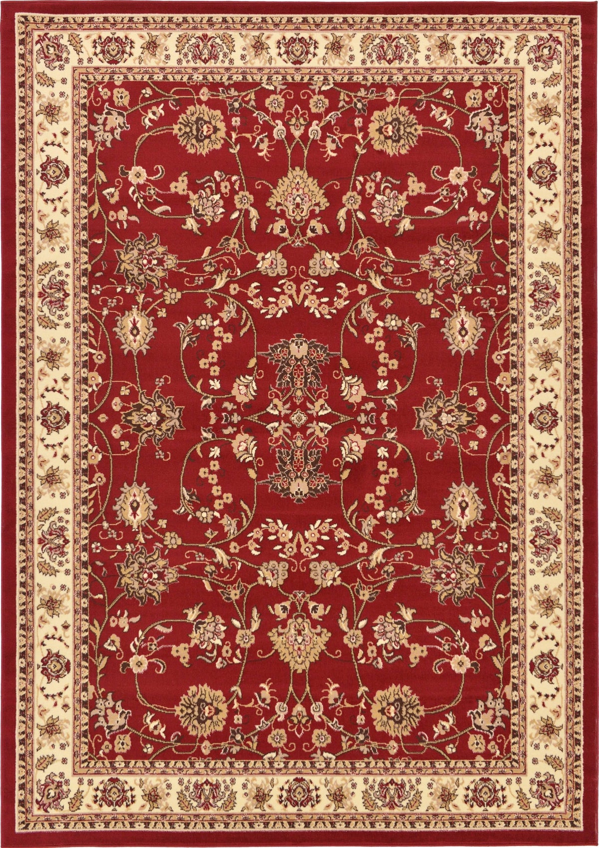 Unique Loom Washington Sialk Hill Area Rug - 7' x 10' Burgundy - Product image 1