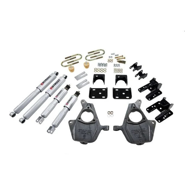 BELLTECH 679SP LOWERING KITS Front And Rear Complete Kit W/ Street Performance Shocks 2004-2006 GMC Sierra Denali (Crew Cab 4DR) 2 in. F/4 in. or 5 in. R drop W/ Street Performance Shocks