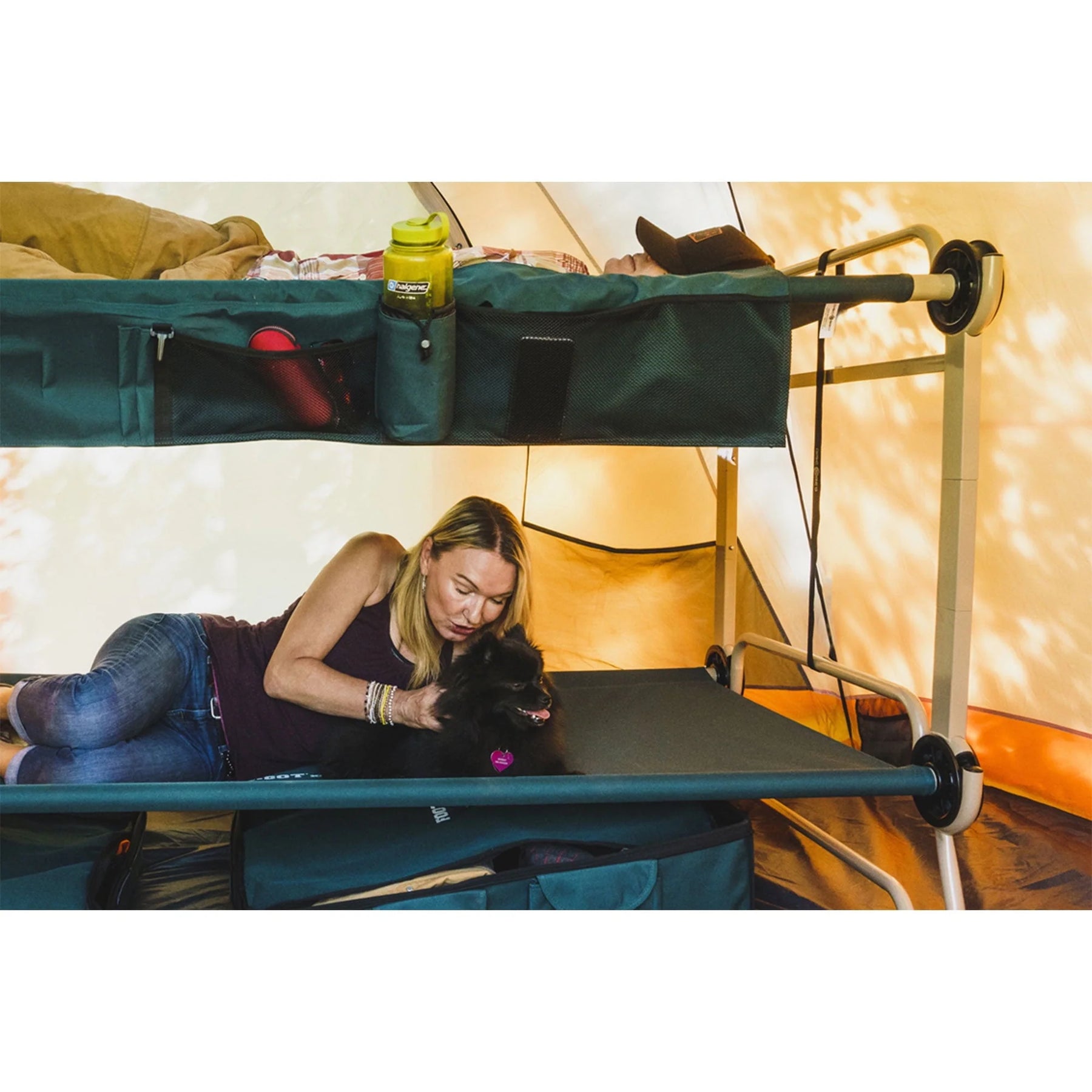Disc - O - Bed XL Cam - O - Bunk Benchable Double Cot with Storage Organizers, Navy - Product image 3