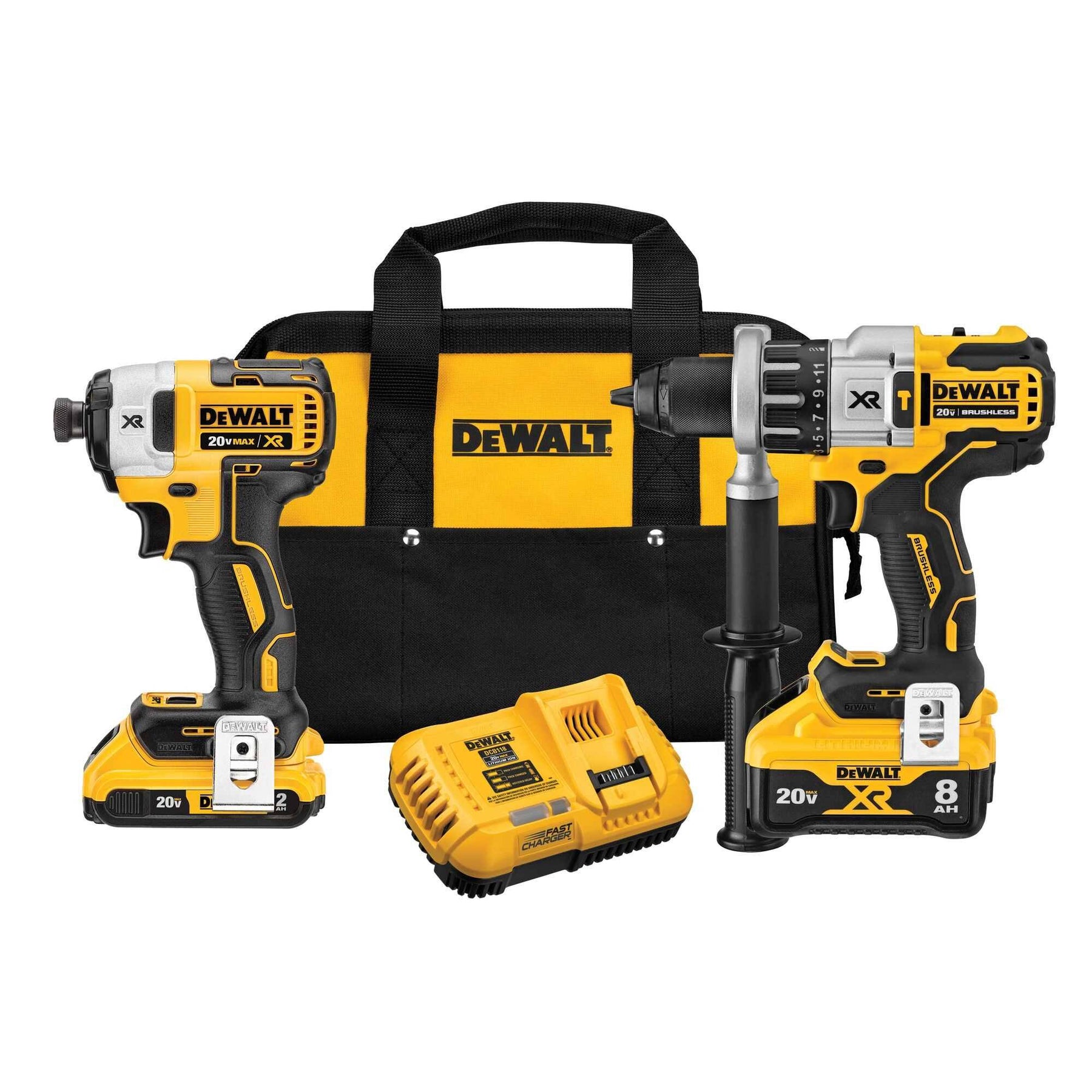 DeWalt DCK299D1W1 20V Max XR Power Detect 2-Tool Combo Kit - Product image 1