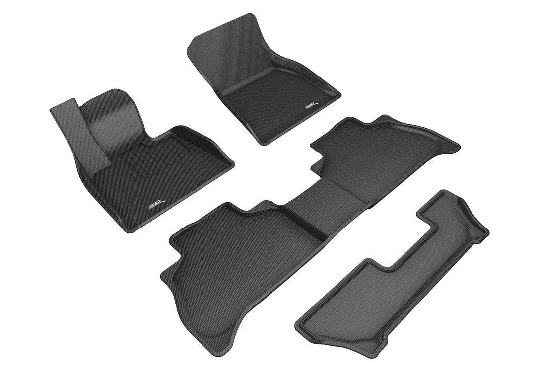 3D MAXpider L1BM10701509 - 19-23 BMW X5 (G05) 7-Passenger Kagu Floormat Complete Set - Black