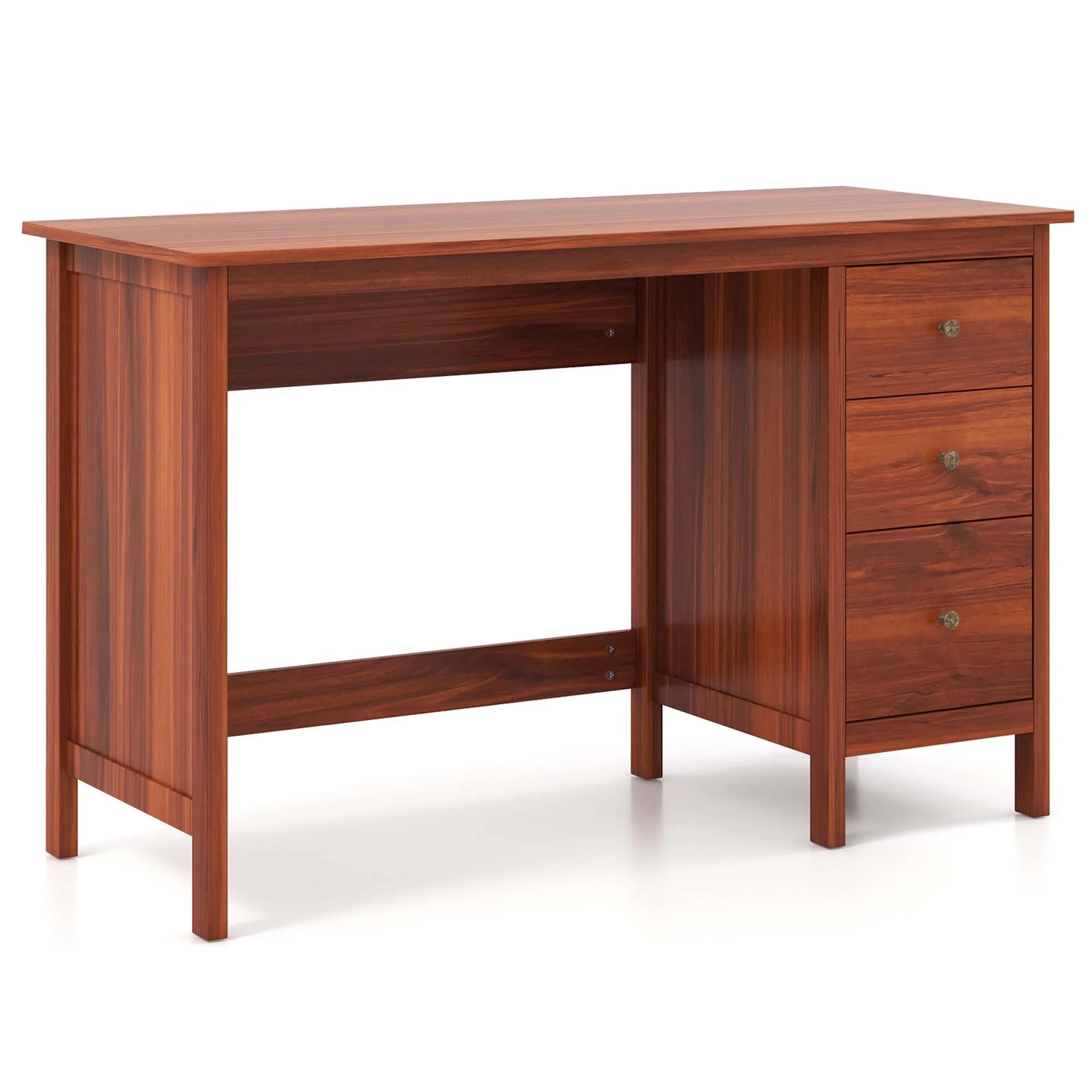Computer Desk Study Writing Desk Home Office Workstation with 3 Drawers Black - Product image 22