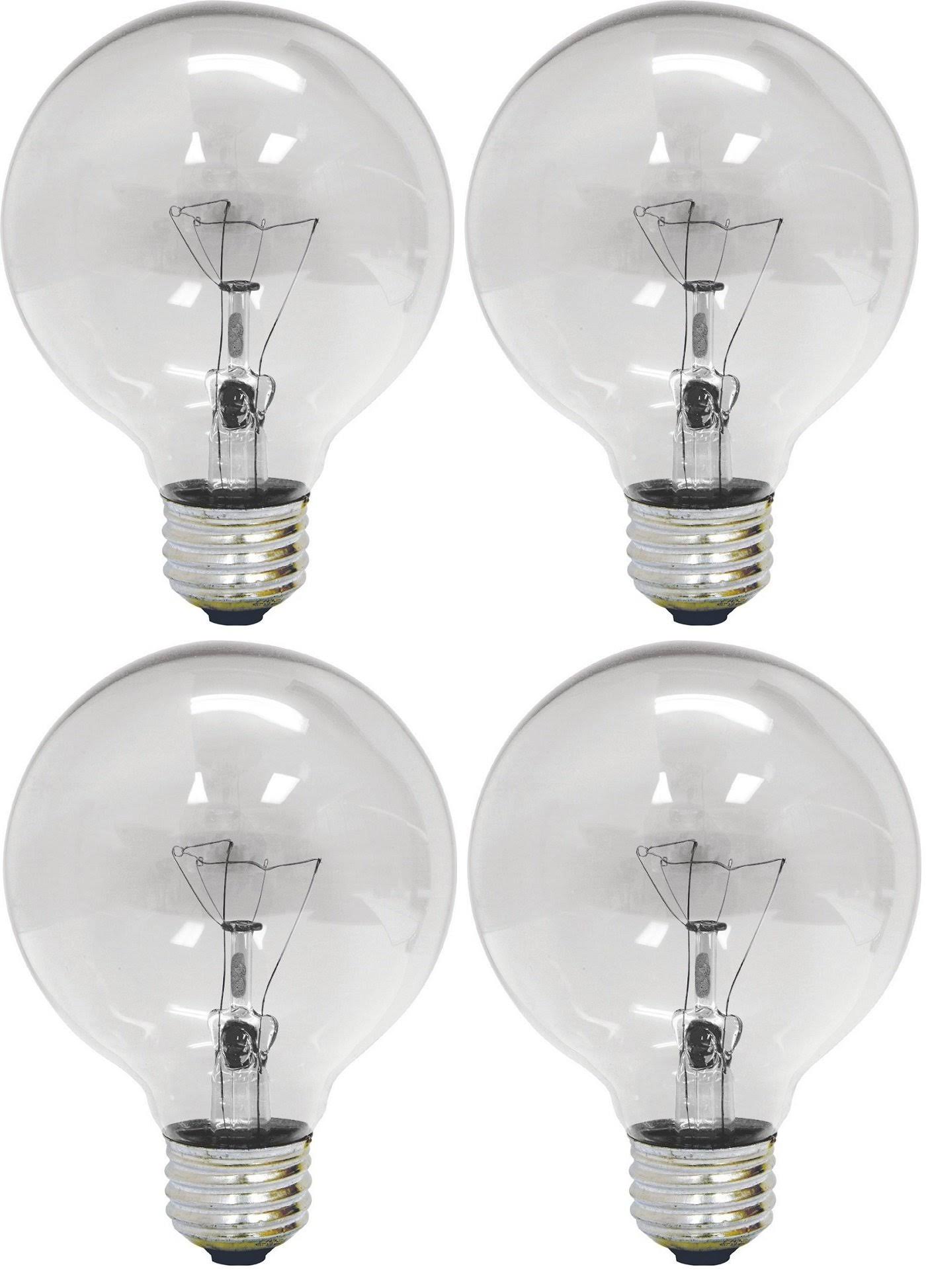 GE Globe Bulb, Medium Base, 40 Watts, Clear 12980 - Product image 1