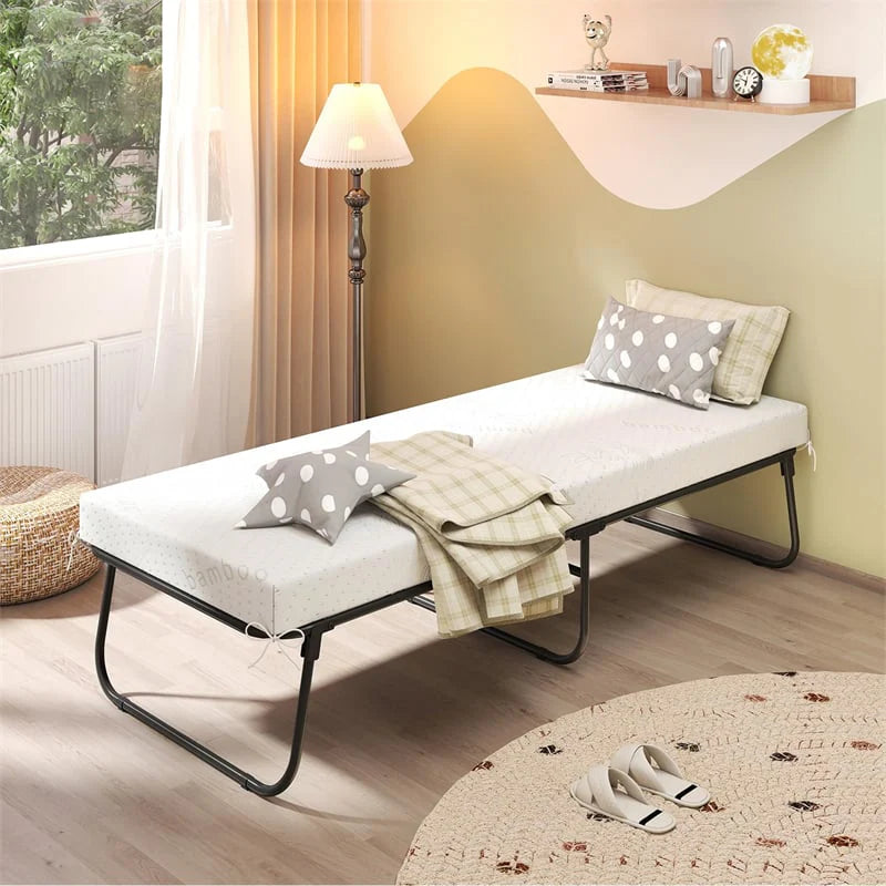 Cot Size Rollaway Guest Bed with Memory Foam Mattress, 75"x31" Portable Folding Bed with Heavy-Duty Metal - Product image 5