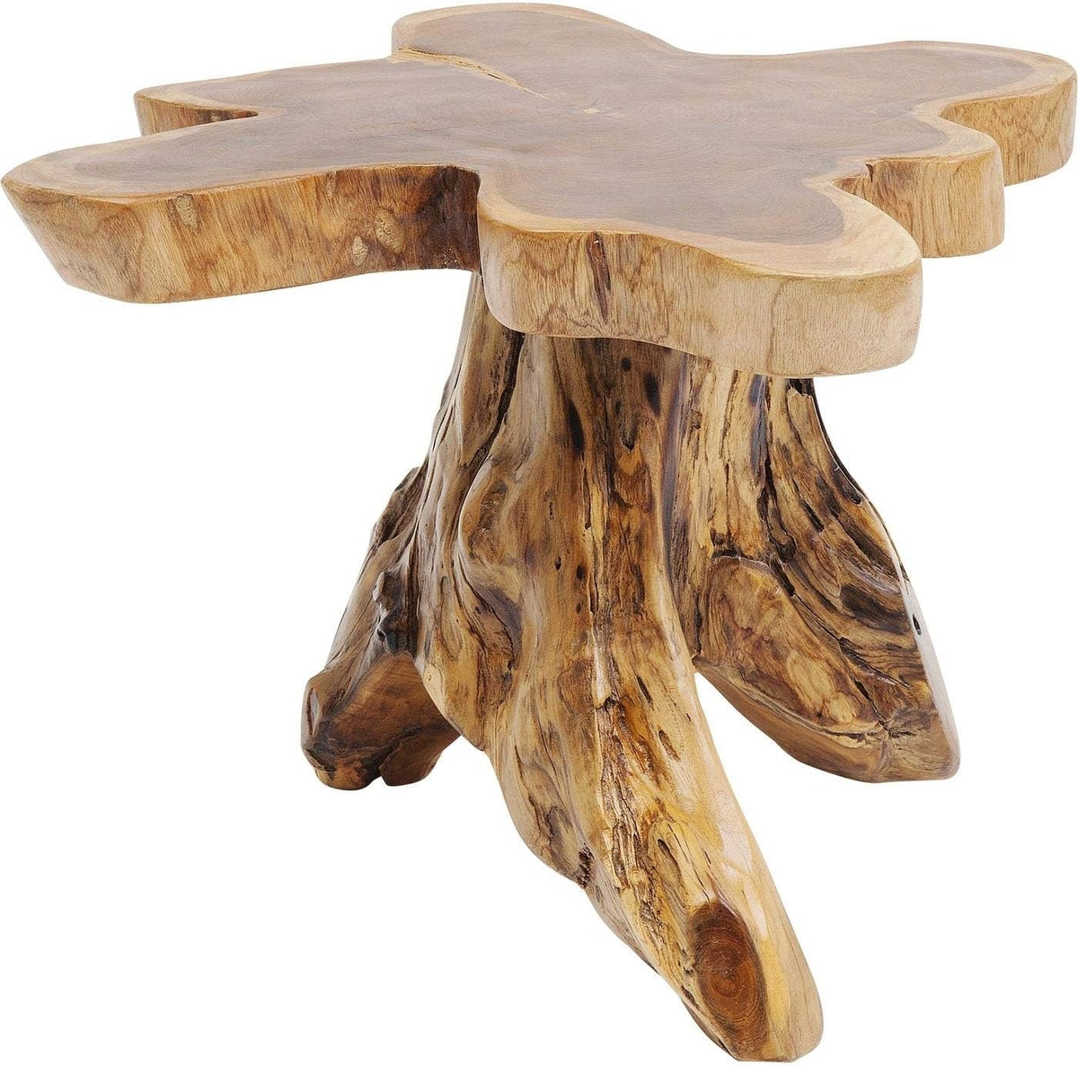 Kare Design Tree Side Table, Solid Wood, Nature-Brown, Large, Interior Decoration, Bedroom Decoration, Living Room, Hallway, Home, 40x50x50cm