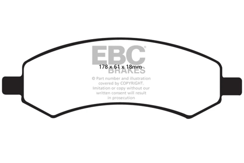 EBC - Front Yellowstuff Pad PN DP41738R