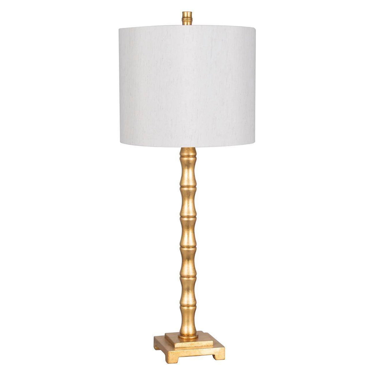 Large Bamboo Table Lamp (Includes LED Light Bulb) Brass - Product image 1