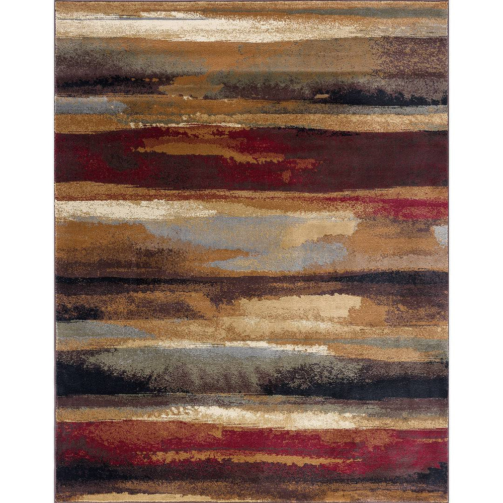 Mettler Abstract Brown/Beige Area Rug - Brown/Beige/Red Wade Logan Rug Size: Rectangle 8'9" x 12'3"