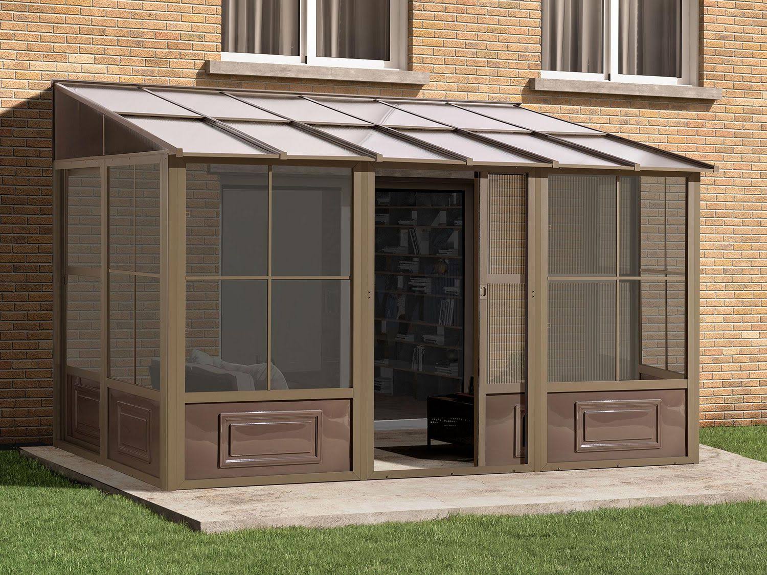 Gazebo Penguin Florence Add A Room Sunroom Patio Enclosure with Polycarbonate Roof - Product image 1