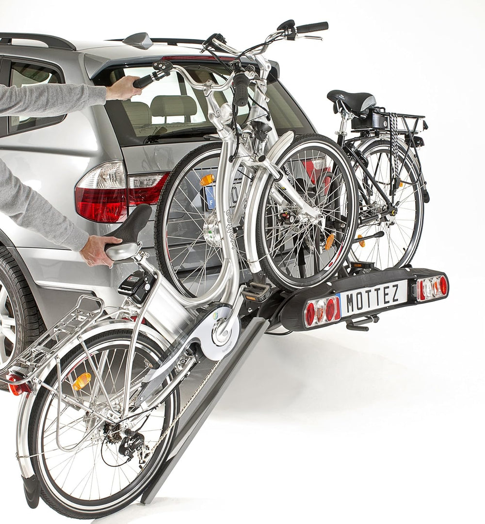 Mottez A028P2 2-Bike Electric Folding Bike Rack