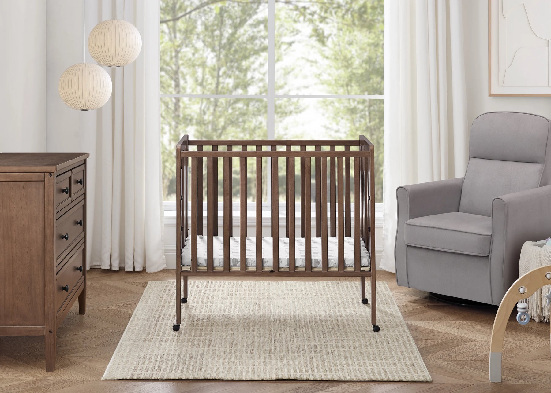 Delta Children Lee Portable Folding Mini Crib with 1.5 - Inch Mattress - Greenguard Gold Certified - Product image 34