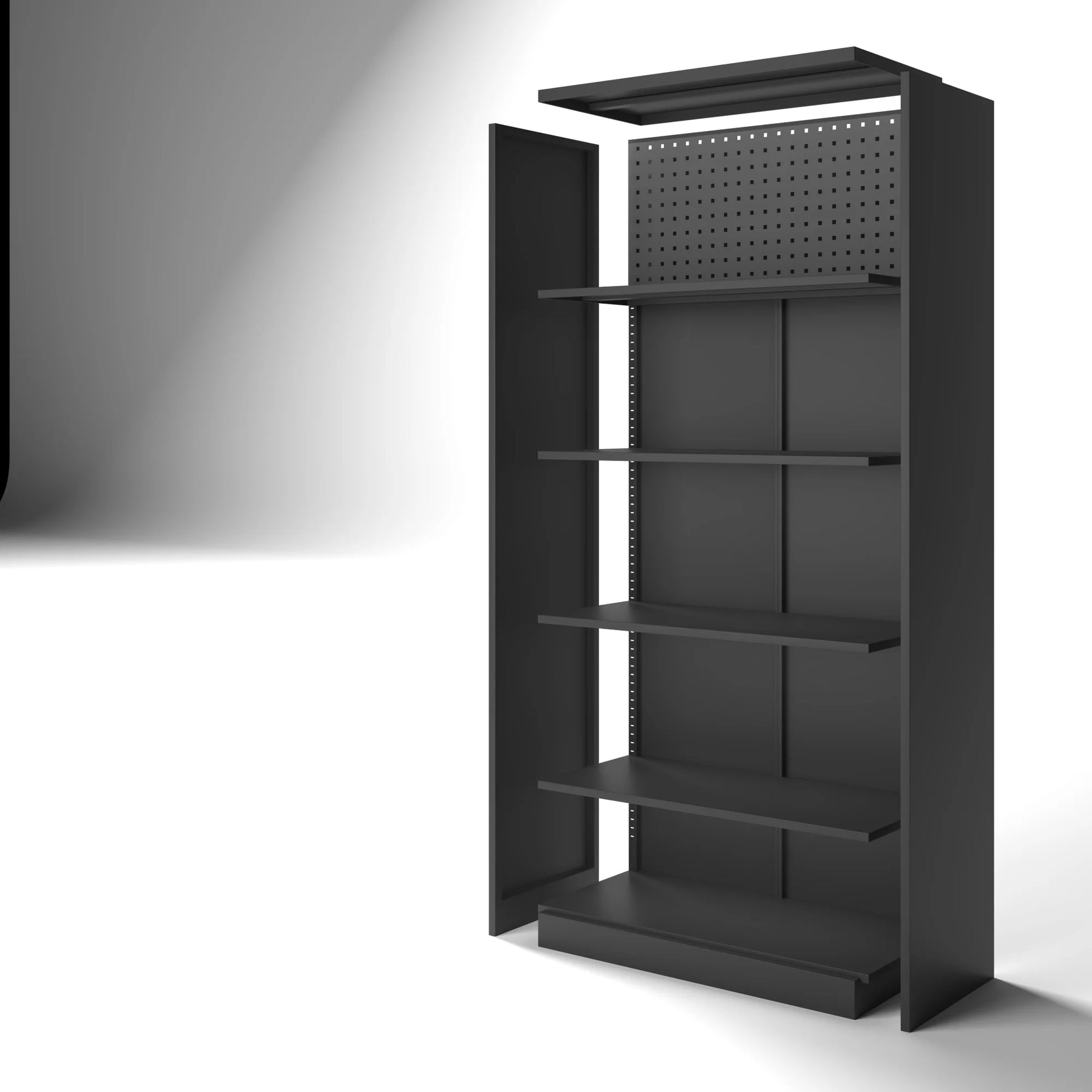 70 in, Modern Kitchen Storage Cabinet, 6 Adjustable Shelves Metal Storage Locker - Product image 3