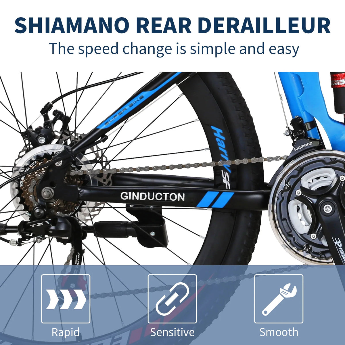 26"full Suspension Folding Mountain Bike 21 Speed 17" Foldable Frame Bicycle Men or Women MTB for Afult - Product image 6