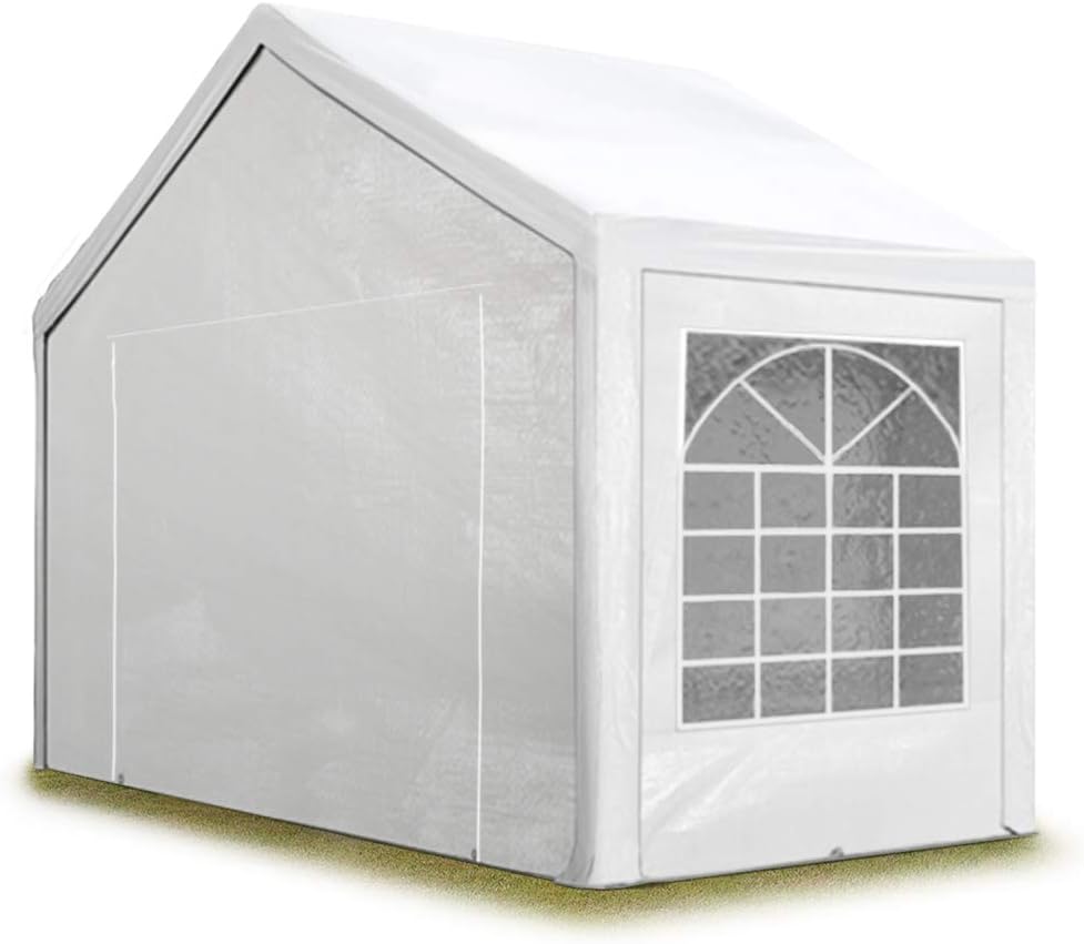 TOOLPORT Reception tent 3x2 m white pavilion PE tarpaulin 350 N waterproof Garden Tent