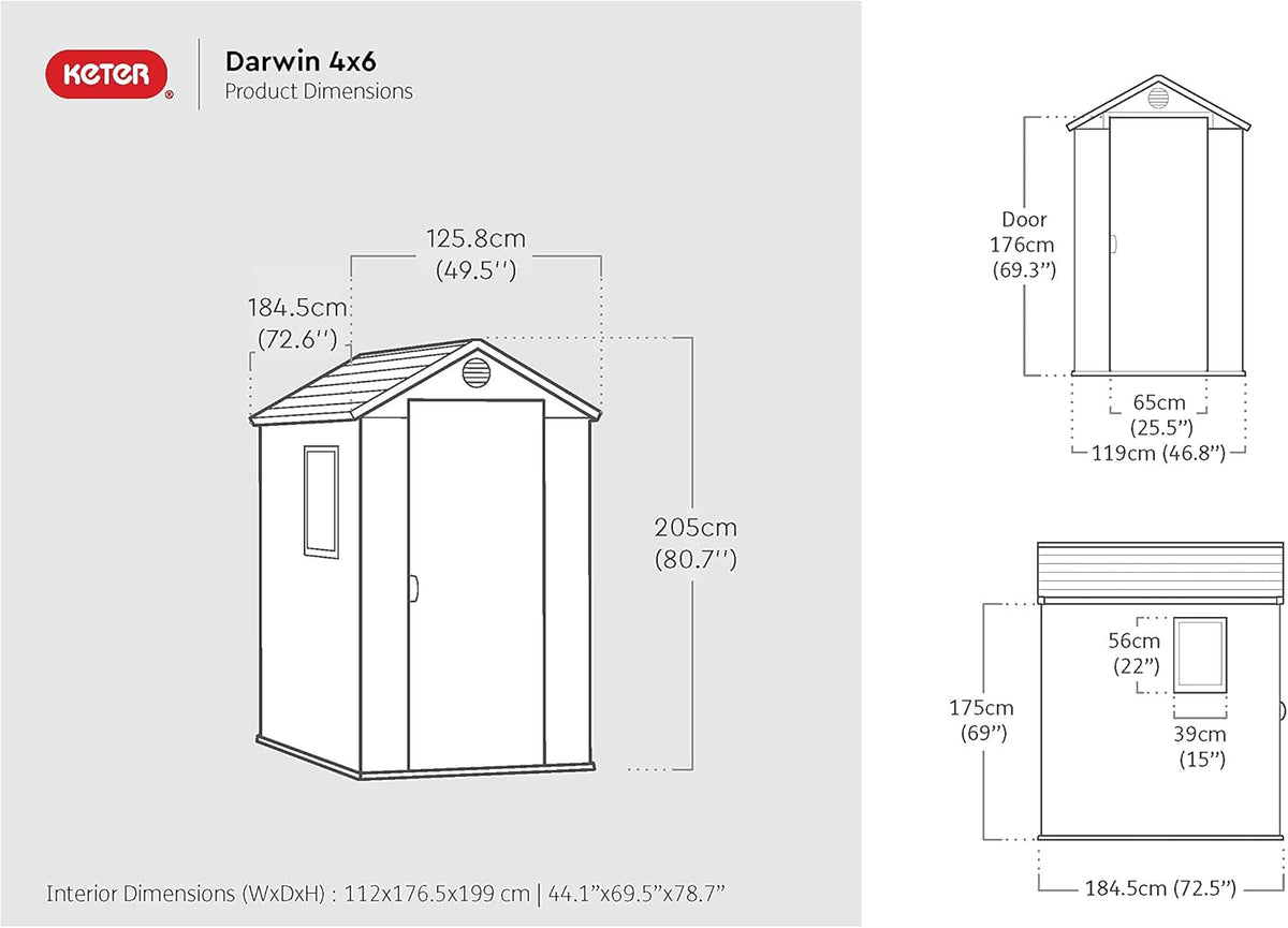 Darwin Garden Shed 46.2.2m²