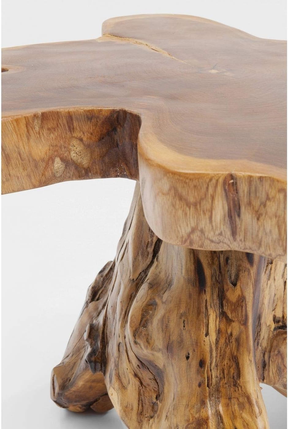 Kare Design Tree Side Table, Solid Wood, Nature-Brown, Large, Interior Decoration, Bedroom Decoration, Living Room, Hallway, Home, 40x50x50cm