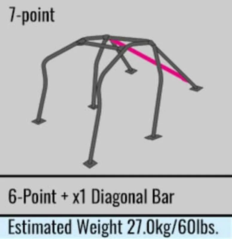 Cusco Chromoly Roll Cage 6pt 4 Pass Dash Escape SXE10 IS300 (Excl Sunroof Models)