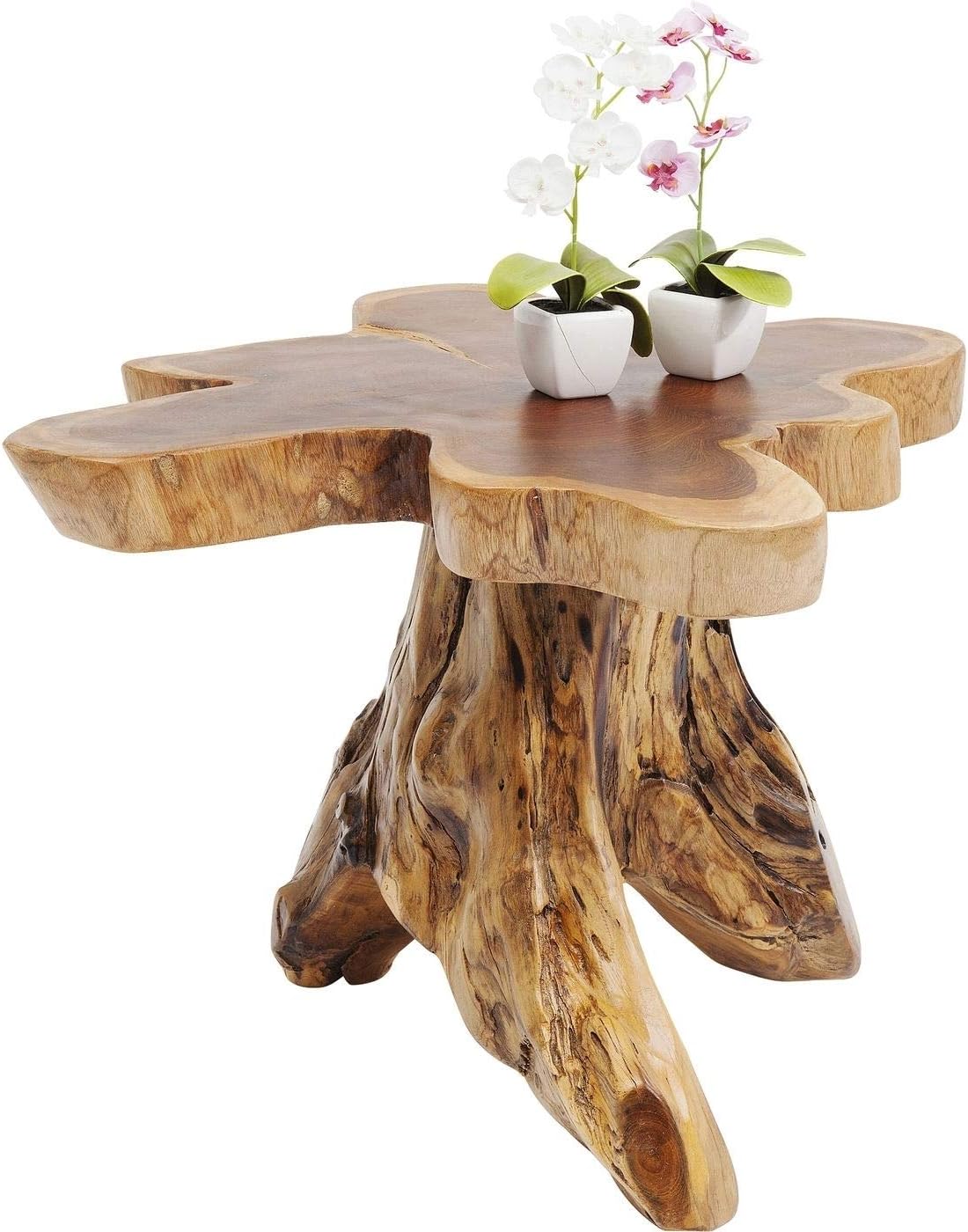 Kare Design Tree Side Table, Solid Wood, Nature-Brown, Large, Interior Decoration, Bedroom Decoration, Living Room, Hallway, Home, 40x50x50cm