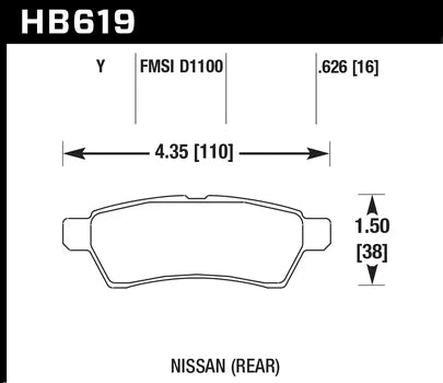 Hawk Performance HB619 Series Brake Pad