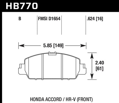Hawk Performance HB770 Series Brake Pad