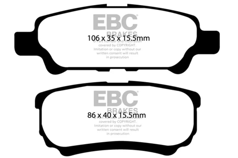 EBC - Rear Yellowstuff Pad PN DP41563R