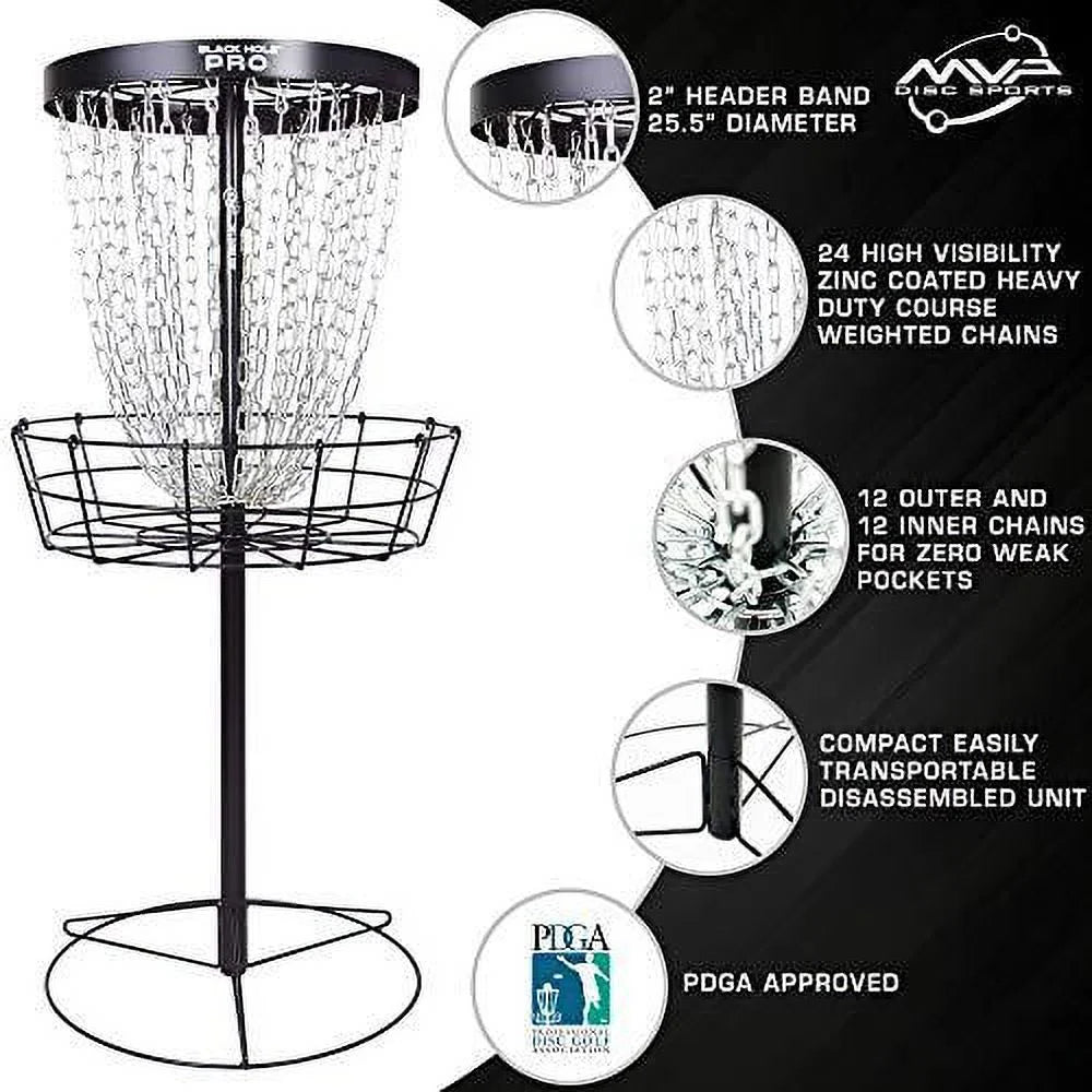 MVP Black Hole Pro 24 - Chain Portable Disc Golf Basket Target - Product image 2