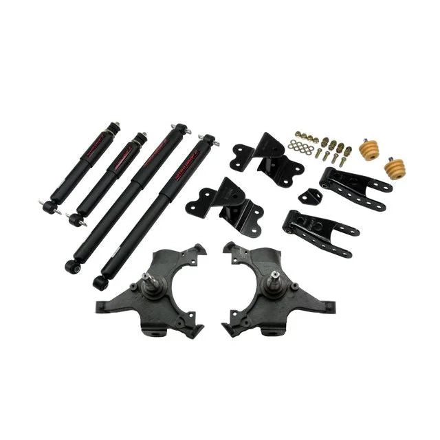 BELLTECH 685ND LOWERING KITS Front And Rear Complete Kit W/ Nitro Drop 2 Shocks 1992-1998 Chevrolet Silverado/Sierra C1500 (Std Cab ext 454