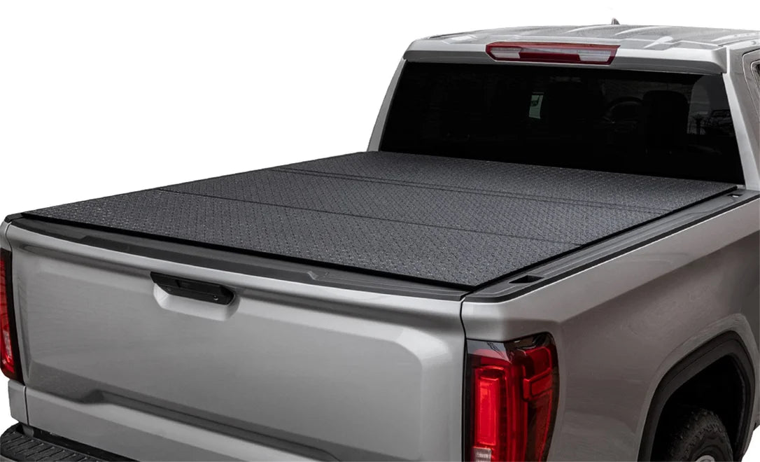 Access B4050059 - LOMAX Tri-Fold Cover 07-21 Toyota Tundra - 5ft 6in Bed (w/ Deck Rail) - Black Diamond