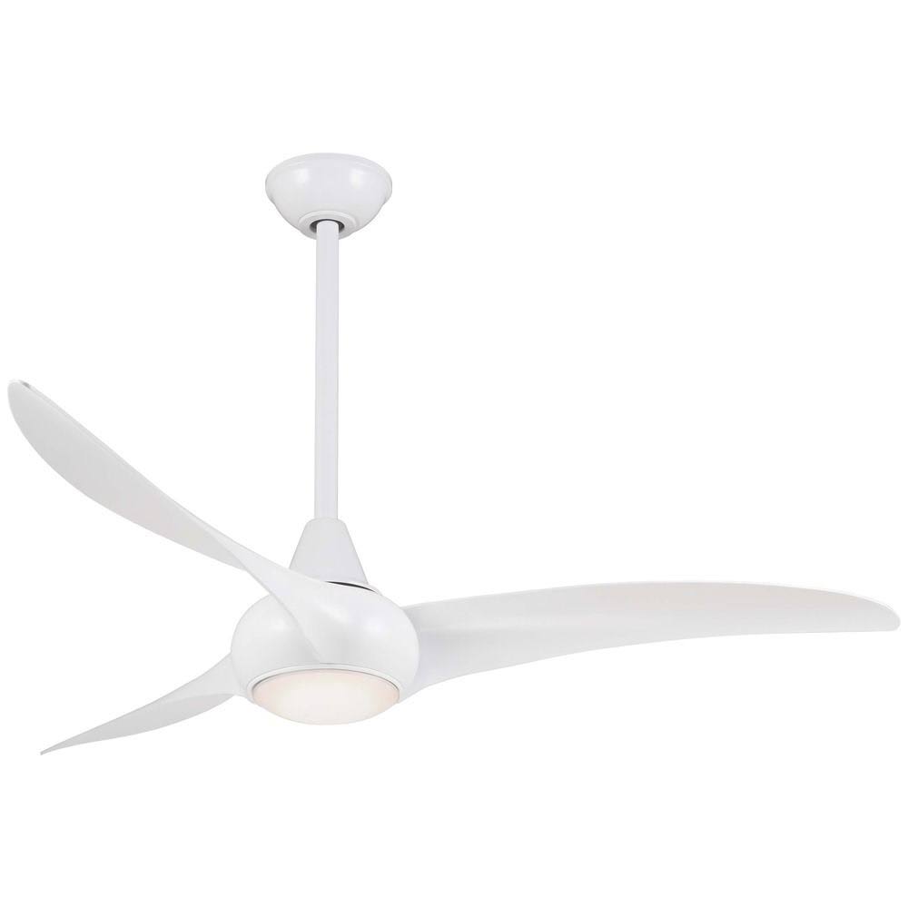 Minka Aire Light Wave 52" Ceiling Fan, White - Product image 1